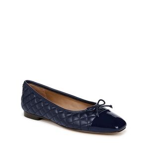 Sam Edelman Women's Marilyn Square Toe Brown Quilted Ballet Flats NWT